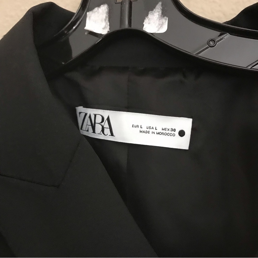 ZARA CROPPED WOOL BLEND BLAZER - Picture 7 of 10